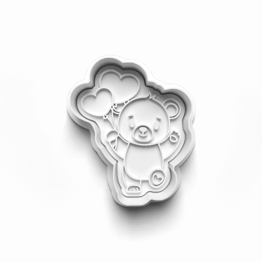 Medvídek se srdíčky